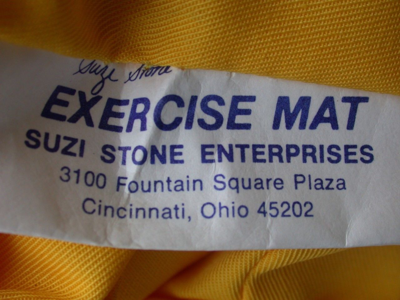 BRAND NEW SUZI STONE PERFECT HEALTH EXERCISE MAT