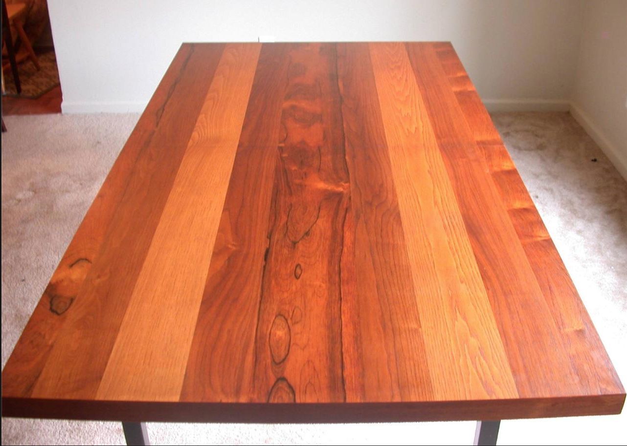 MILO BAUGHMAN ROSEWOOD OAK WALNUT TABLE RARE WONDERFUL DESIGN SOLID