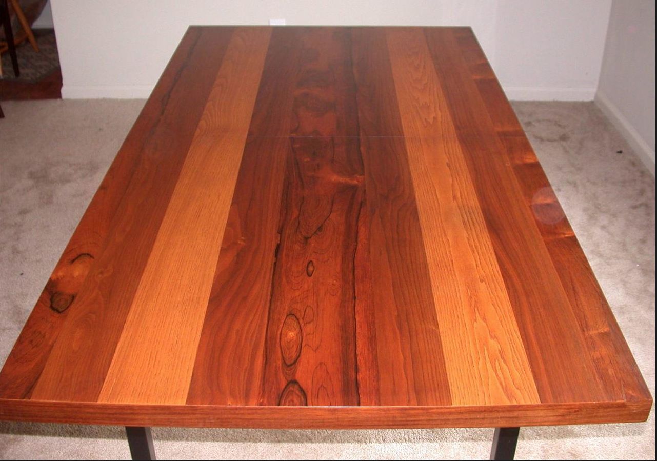 MILO BAUGHMAN ROSEWOOD OAK WALNUT TABLE RARE WONDERFUL DESIGN SOLID