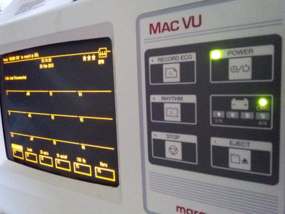 MARQUETTE MAC VU EKG EKG ECG Machine - 12LEAD INTERPRETIVE with MANUAL