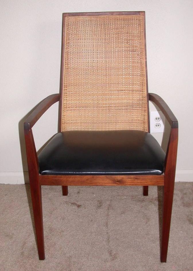 6 MILO BAUGHMAN DILLINGHAM RATTAM CHAIRS MODERN DESIGN