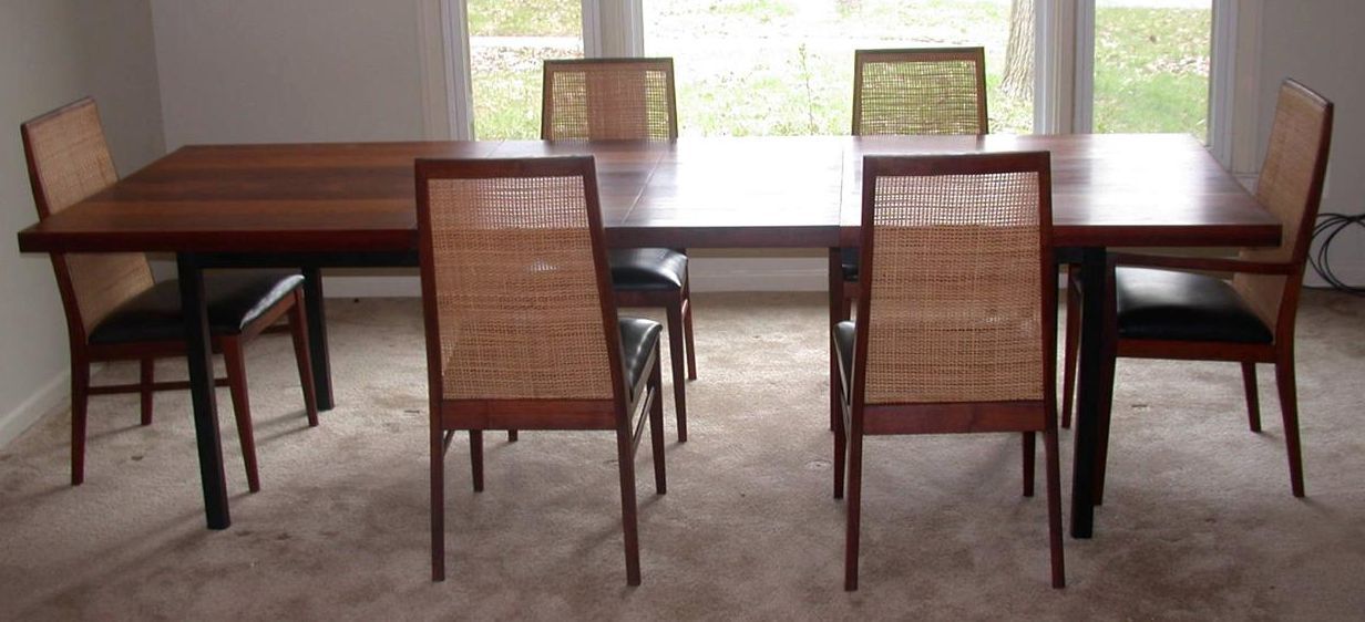 6 MILO BAUGHMAN DILLINGHAM RATTAM CHAIRS MODERN DESIGN
