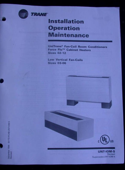 TRANE McQUAY MODL FTSF2S03 AIR CONDITIONER HEATER UNIT FAN COIL HOTEL COMMERCIAL