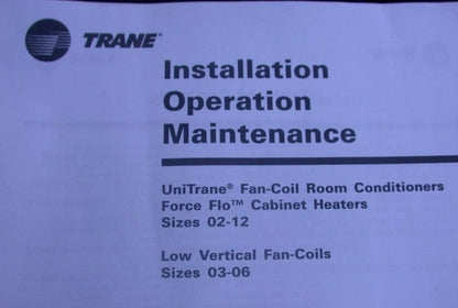 TRANE McQUAY MODL FTSF2S03 AIR CONDITIONER HEATER UNIT FAN COIL HOTEL COMMERCIAL