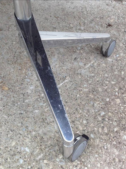 BERNHARDT DESIGN FOLD UP Folding Task TABLE w CASTERS 79wx36dx29h Milo Baughman