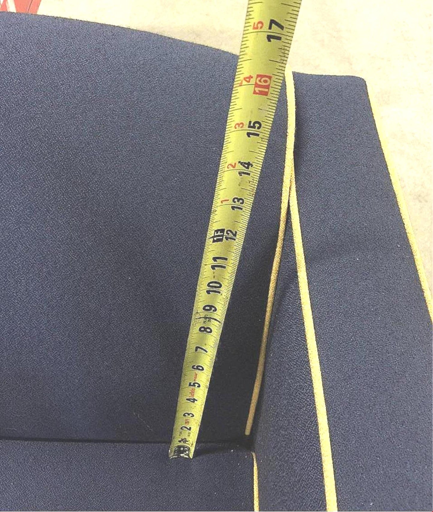 VINTAGE JACK CARTWRIGHT MODULAR 3 SECTIONAL FABRIC SOFA BLUE & MAROON FREE SHIP