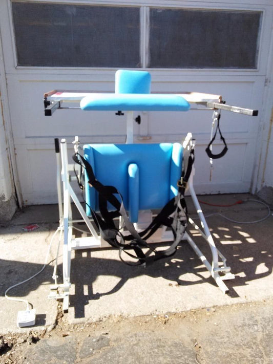 COMPLETE MIDLAND BARIATRIC POWER HI LO STAND IN TABLE MODEL 554512E