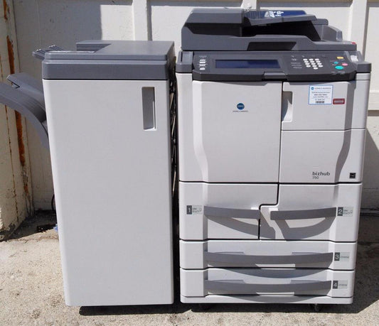 KONICA BIZHUB 750 Black & White DF-604 STAPLING FINISHER PRINT CONTROLLER COPIER