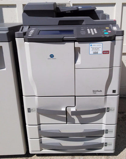 KONICA BIZHUB 750 Black & White DF-604 STAPLING FINISHER PRINT CONTROLLER COPIER