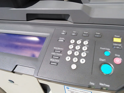 KONICA BIZHUB 750 Black & White DF-604 STAPLING FINISHER PRINT CONTROLLER COPIER