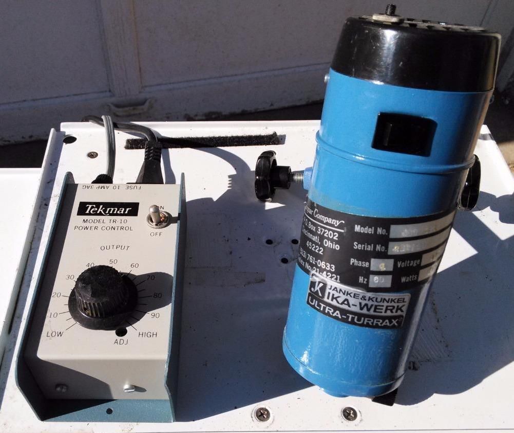 JANKE & KUNKE IKA WERK ULTRA TURRAX SDT1810 TEKMAR TISSUMIZER HOMOGENIZER TR-10