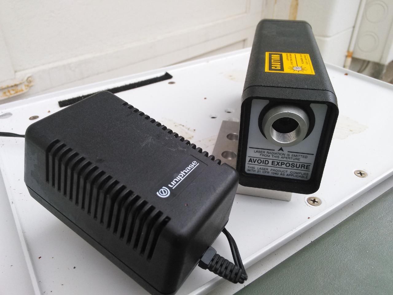 JDS Uniphase 1508 Novette 1500 Series 633nm/1mW Helium Neon He Ne Gas Laser