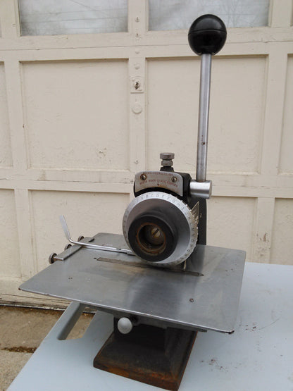 PERMA PRODUCTS MODEL 4 STAMPING METAL STAMPING ID PET TAG DOG ENGRAVING MACHINE