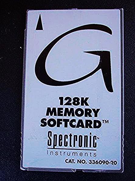 MILTON ROY SPECTRONIC INSTRUMENTS GENESYS 5 & 128K MEMORY SOFTCARD CARD