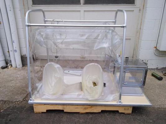 COY LAB VINYL ANAEROBIC CHAMBER GLOVE BOX HOOD L@@K!!!