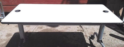 KI HURRY UP DESIGN FLIP TOP Fold up Folding Task TABLE DESK wCASTERS 60wX30dX27h