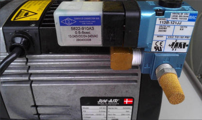 JUN-AIR OF301 AIR DENTAL LAB COMPRESSOR MANUAL DENMARK Made MAC VALVE 113P-121JJ