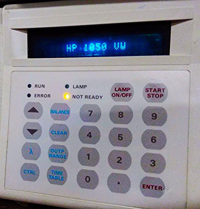 AGILENT HEWLETT PACKARD 1050 MODEL 79853C series HPLC UV/VIS DETECTOR