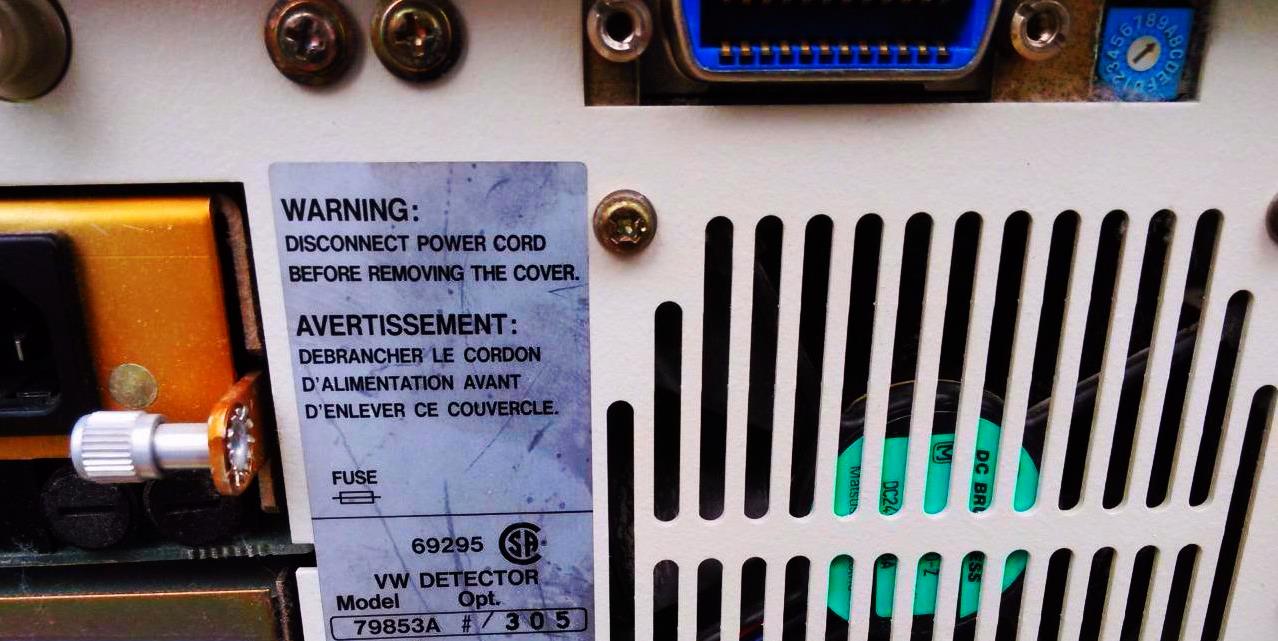 AGILENT HEWLETT PACKARD 1050 MODEL 79853C series HPLC UV/VIS DETECTOR