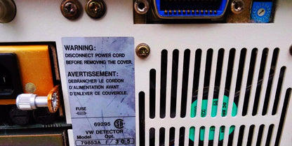 AGILENT HEWLETT PACKARD 1050 MODEL 79853C series HPLC UV/VIS DETECTOR