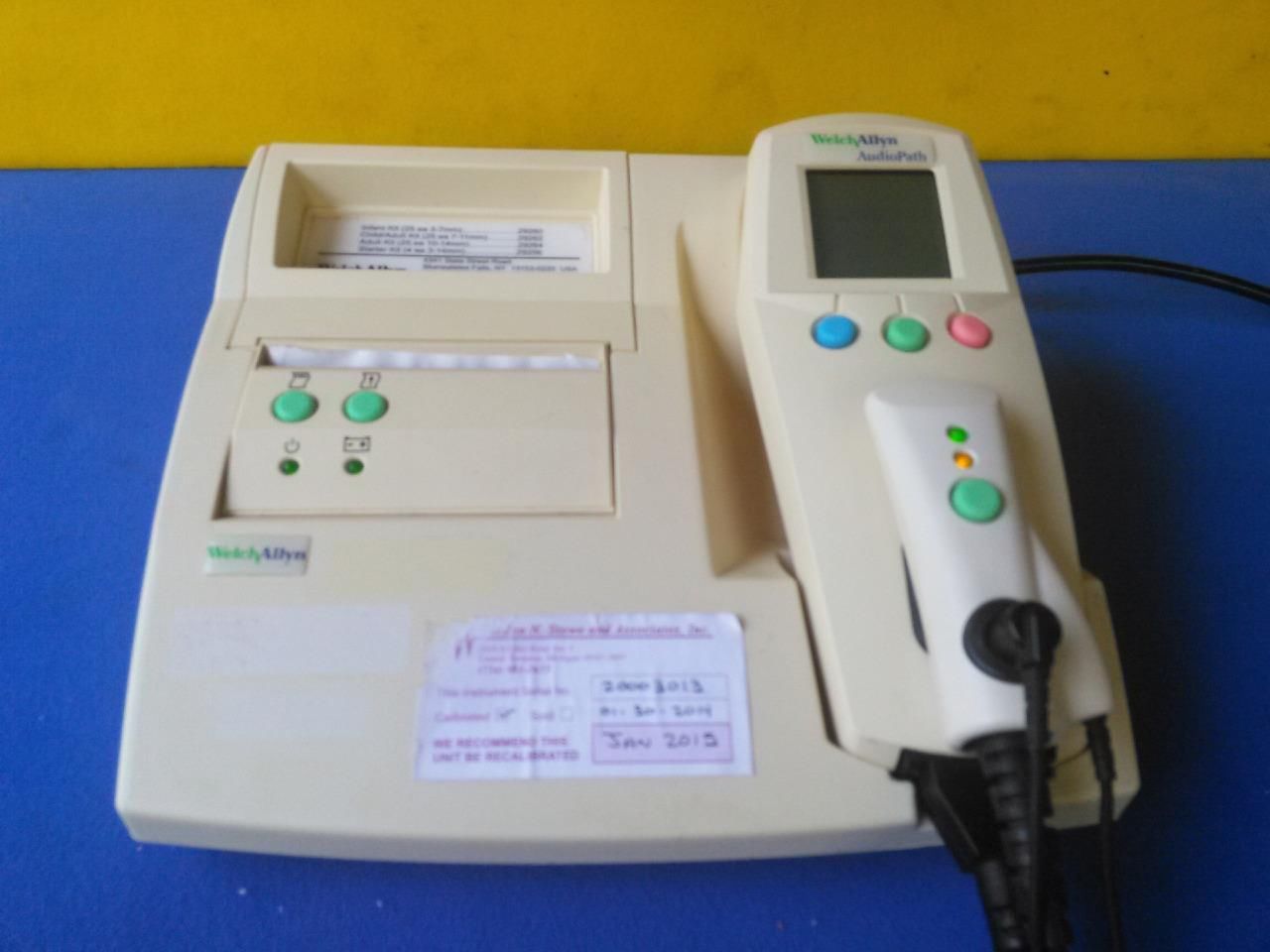 WELCH ALLYN AUDIO PATH AUDIOMETRY TYMPANOMETRY 29220 EOAE SCREENER DOCKING STATI