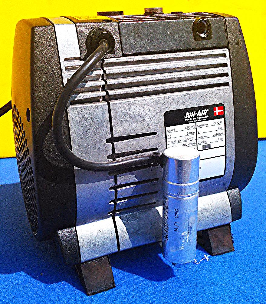JUN-AIR OF301 AIR DENTAL LAB COMPRESSOR MANUAL DENMARK Made 220 Volts