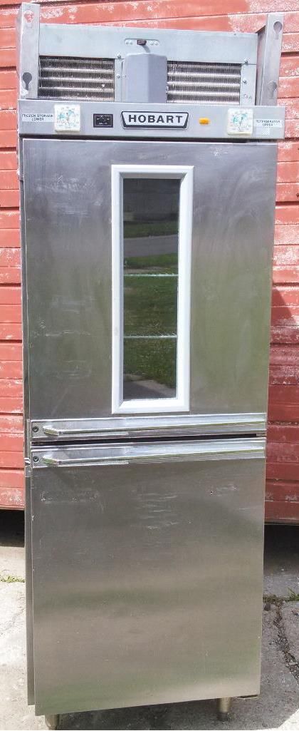 HOBART HLFI COMMERCIAL REFRIGERATOR FREEZER 2 Section CABINET