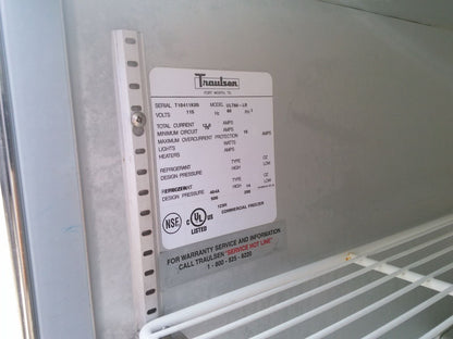 TRAULSEN ULT 60-LR Compact 2 Door Undercounter Freezer Left & Right Doors Wheels