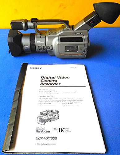 COMPLETE SONY VIDEO CAMERA DCR-VX1000 BUNDLE REMOTE MANUAL