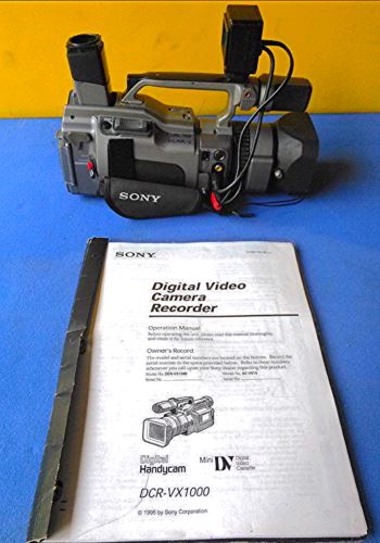 COMPLETE SONY VIDEO CAMERA DCR-VX1000 BUNDLE REMOTE MANUAL