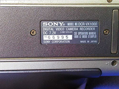 COMPLETE SONY VIDEO CAMERA DCR-VX1000 BUNDLE REMOTE MANUAL