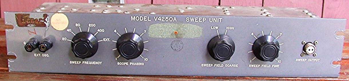 VINTAGE VARIAN SWEEP CONTROL V4250A TWT TUBE MICROWAVE NUCLEAR MAGNETIC FREESHIP