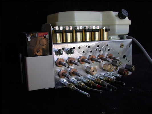 HALDEX BARNES HILL-ROM HILL ROM HYDRAULIC GEAR PUMP RESERVOIR EMERSON 4115 MOTOR