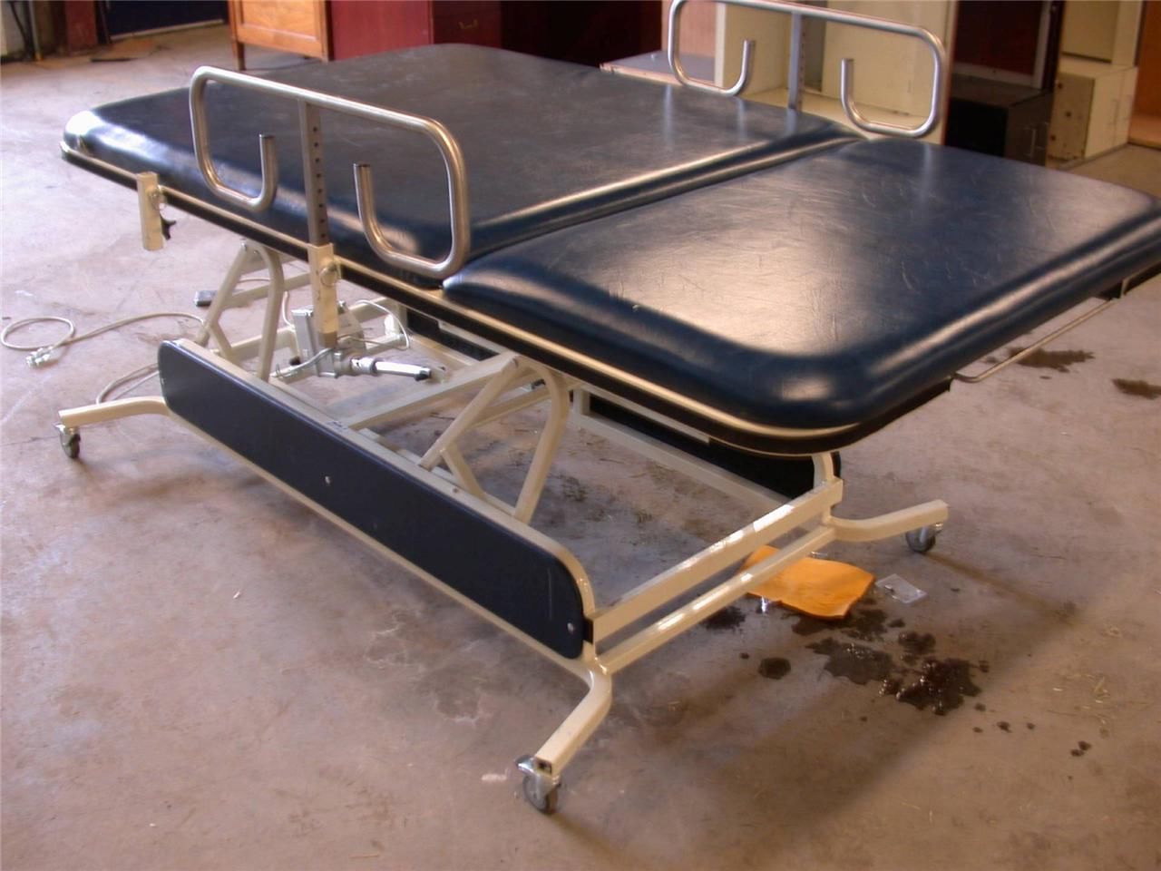 MIDLAND 48"x84" LARGE PLATFORM BARIATRIC POWER HI LO TILT TABLE VASCULAR CASTERS