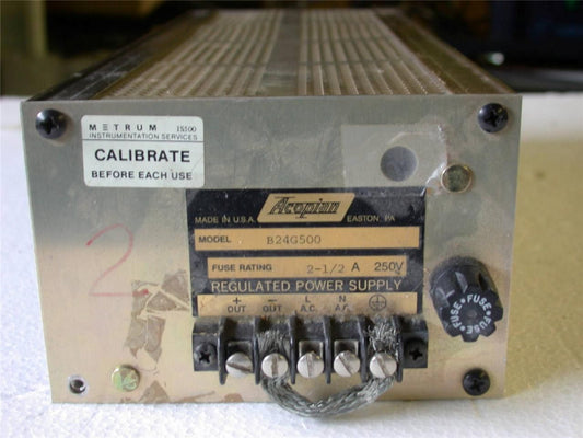 ACOPIAN B24G500 250V REGULATED POWER SUPPLY T15856 AUTOMATION