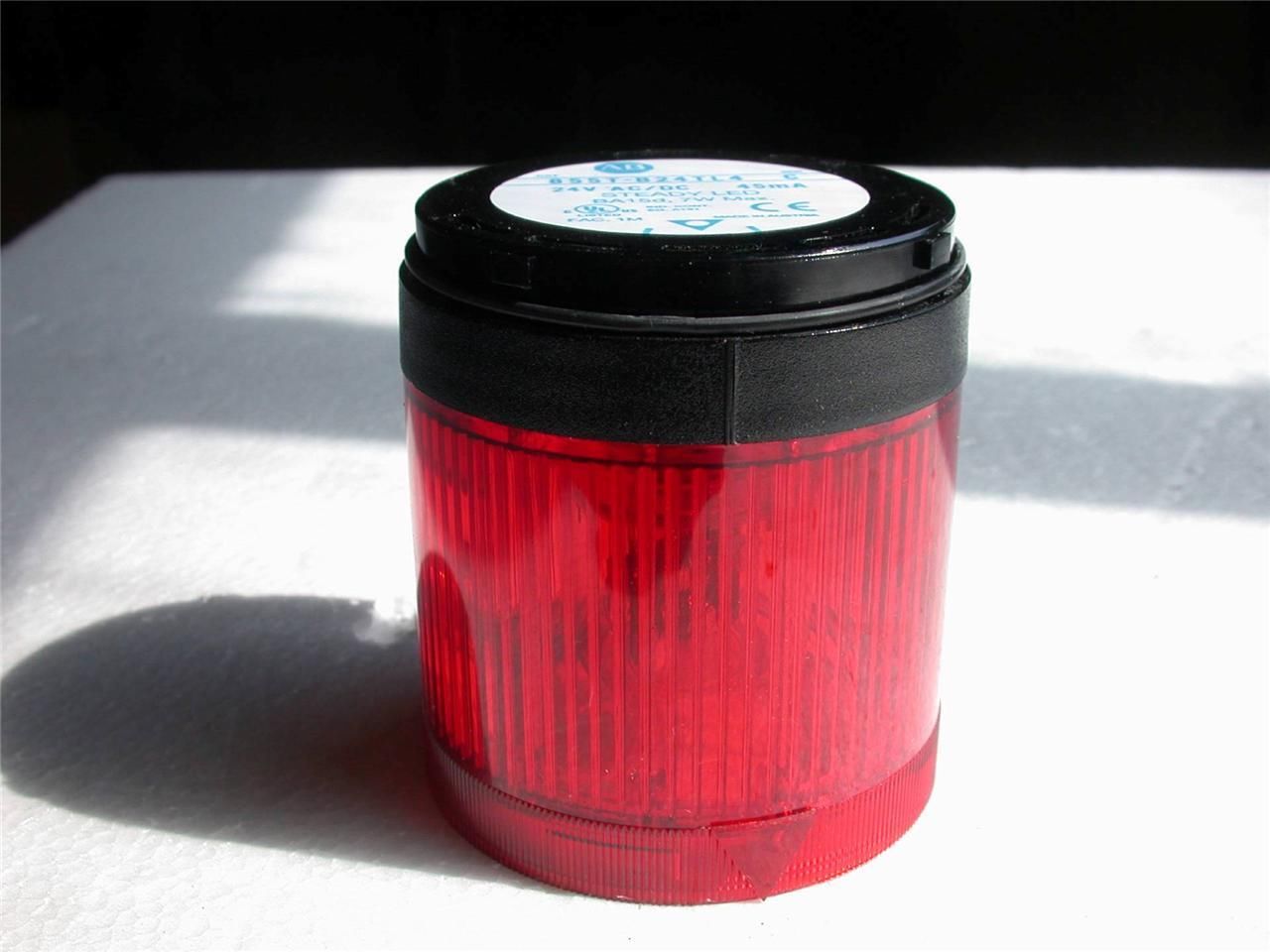 ALLEN BRADLEY 855T-B24TL4 STACK LIGHT CONTROL TOWER BLACK HOUSING 24VAC RED LENS