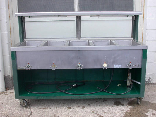 DUKE EP5CBPG 5 WELL STAINLESS STEEL THURMADUKE COMMERCIAL KITCHEN STEAM TABLE