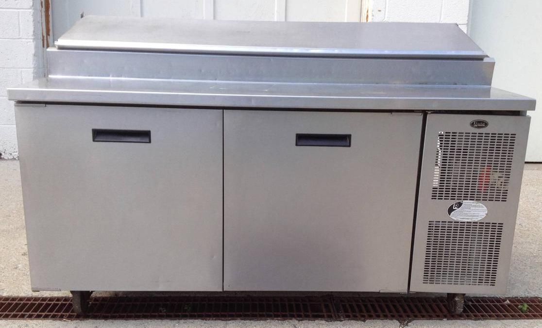 RANDELL 8268NM WORKTOP S/C PIZZA TABLE REFRIGERATOR BACKSPLASH