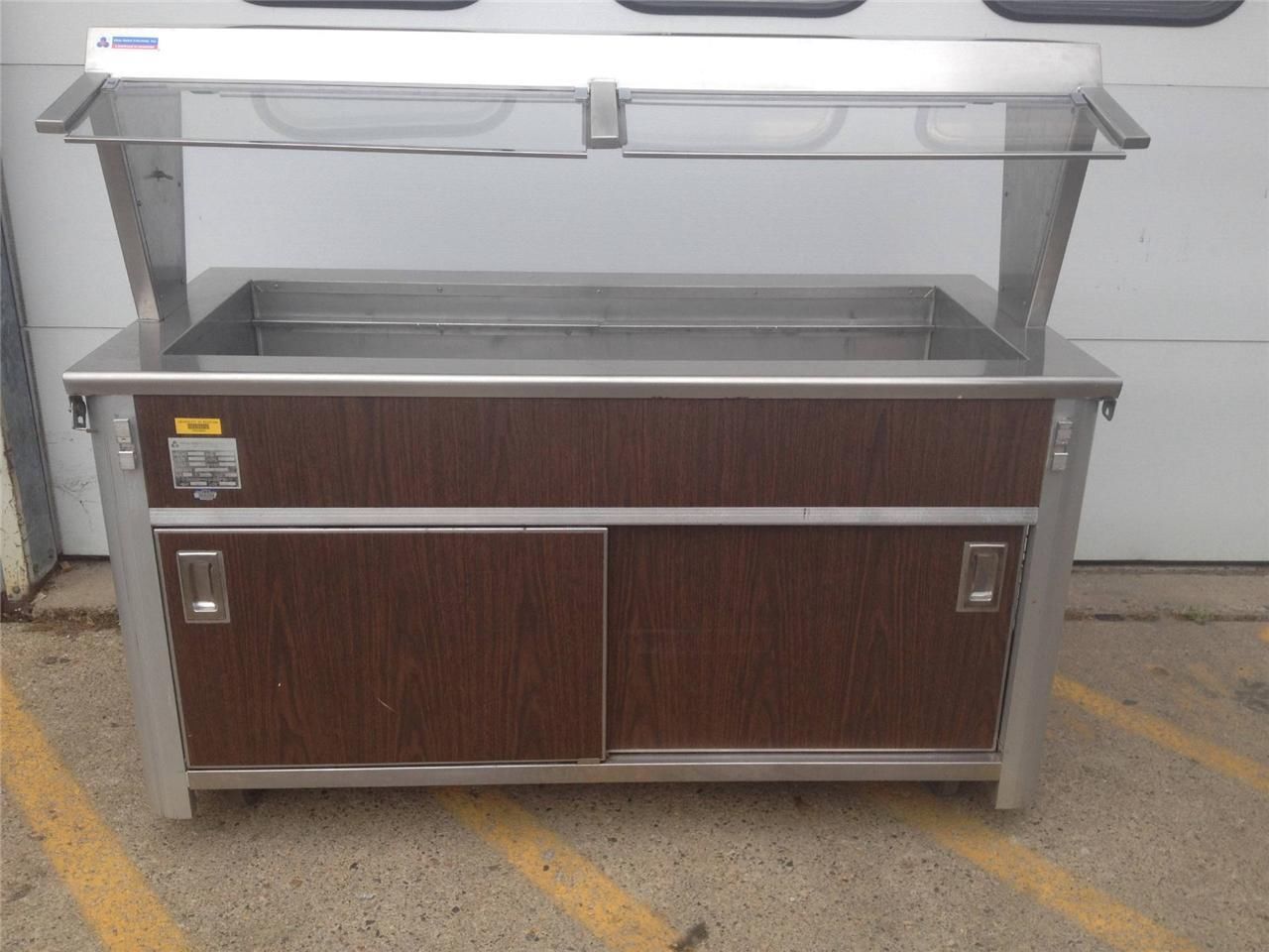 ATLAS METAL INDUSTRIES BLC-4-RM Cold Food Serving Counter w/ SNEEZE GUARDS