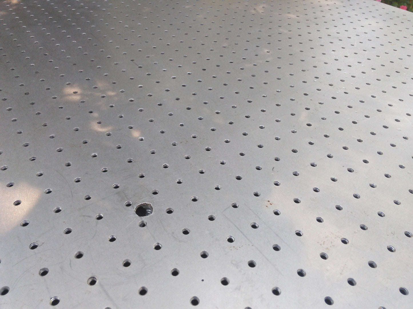 THORLABS OPTICAL TABLE BREADBOARD MODEL 590255-01 NON MAGNETIC STEEL