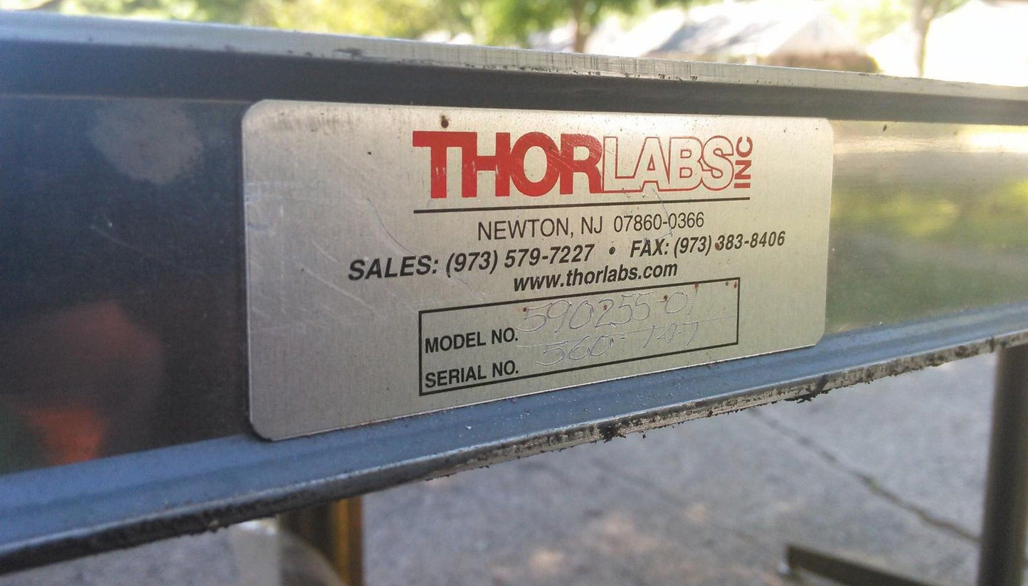 THORLABS OPTICAL TABLE BREADBOARD MODEL 590255-01 NON MAGNETIC STEEL
