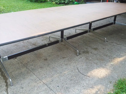 HERMAN MILLER MID CENTURY CONFERENCE ROOM FORMICA TABLE 17 feet Long 212" inches