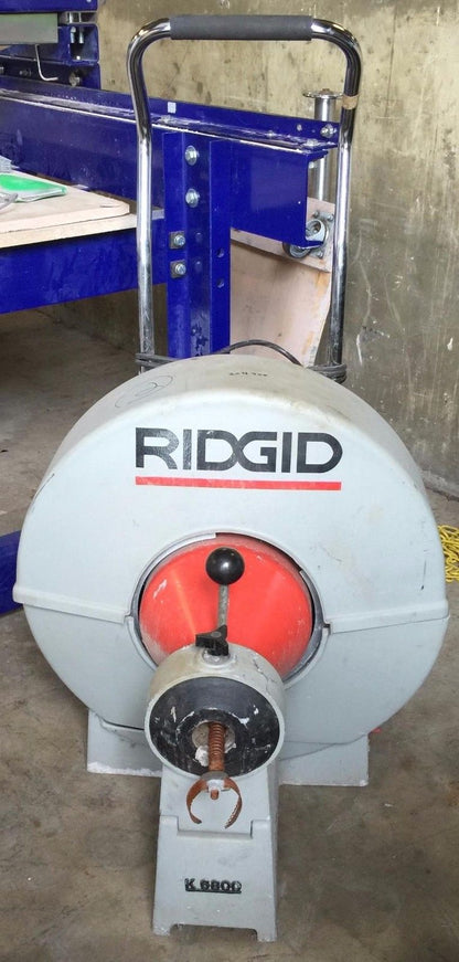 RIDGID KOLLMAN K6800 POWER DRAIN MAIN LINE DRUM SNAKE CLEANER 60 Foot Cable 3/4"