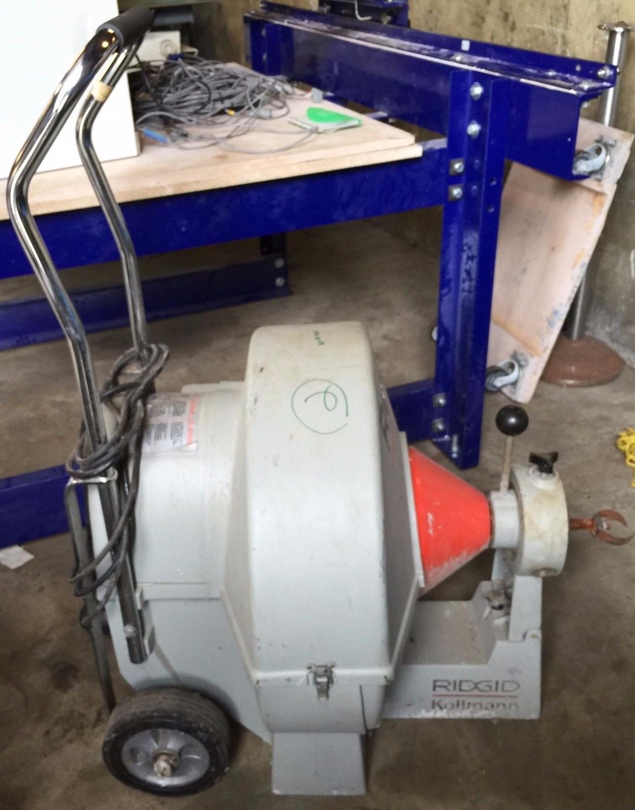 RIDGID KOLLMAN K6800 POWER DRAIN MAIN LINE DRUM SNAKE CLEANER 60 Foot Cable 3/4"