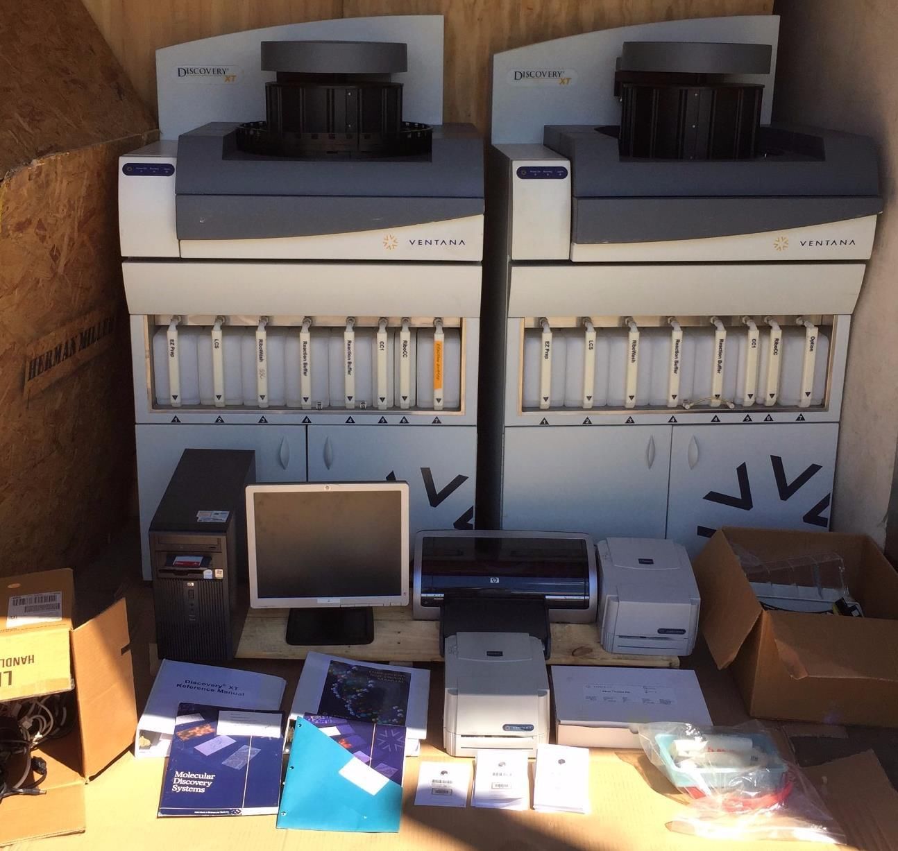 TWO ROCHE VENTANA BENCHMARK XT Automated Slide Stainer SYSTEM SOFTWARE INCLUDED!