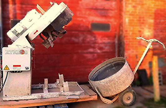 PEMAT ZYKLOS ZZ 150 HE ROTATING PAN CONCRETE INDUSTRIAL ART MIXER with TROLLEY