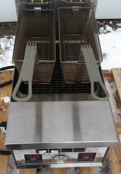 KEATING TS DIGITAL BASKET LIFT ELECTRIC COMMERCIAL DEEP FRYER 2 TRAY INSTANT REC