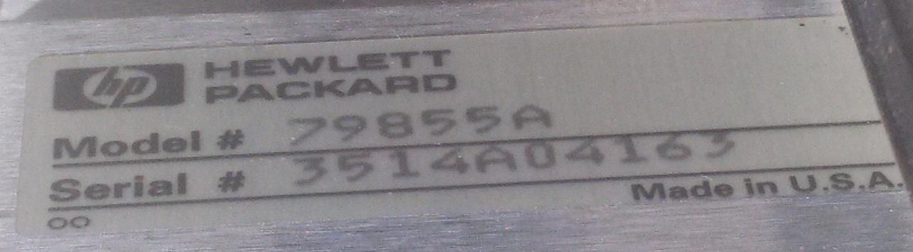 HP HEWLETT PACKARD SERIES 1050 SAMPLER 79855A CHROMATOGRAPHY PLUS TRAY & EXTRAS