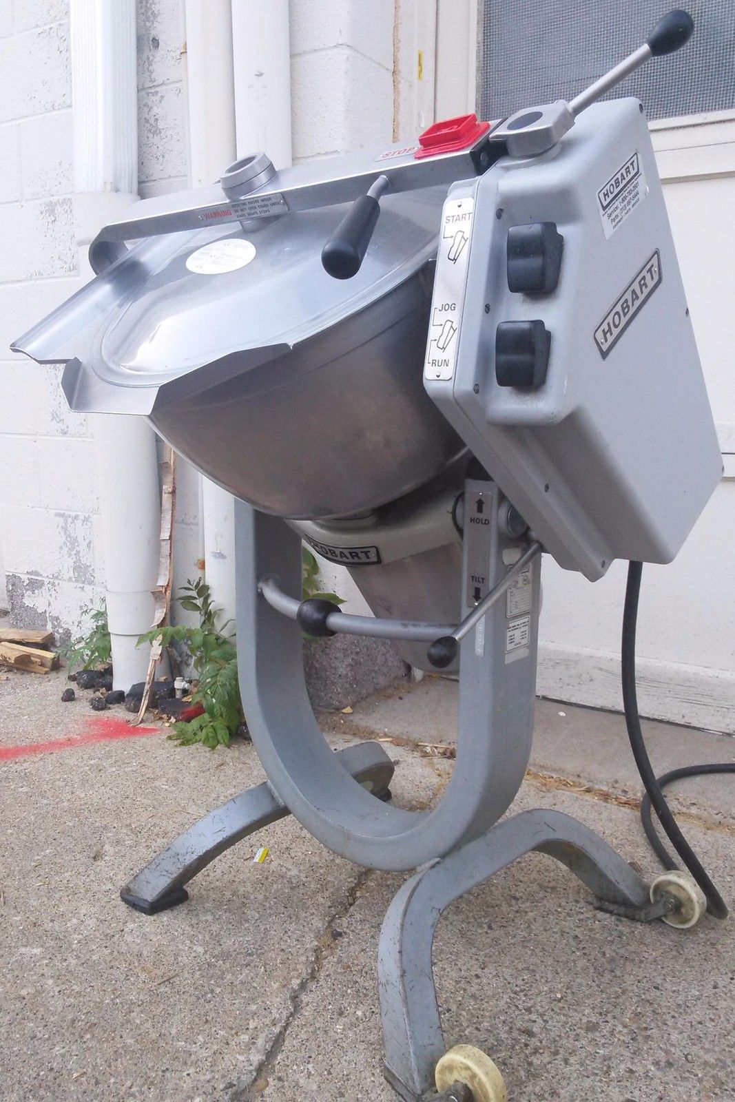 HOBART HCM 450 VERTICAL CUTTER MIXER 45QT DOUGH CHOPPER on WHEELS Updated Model