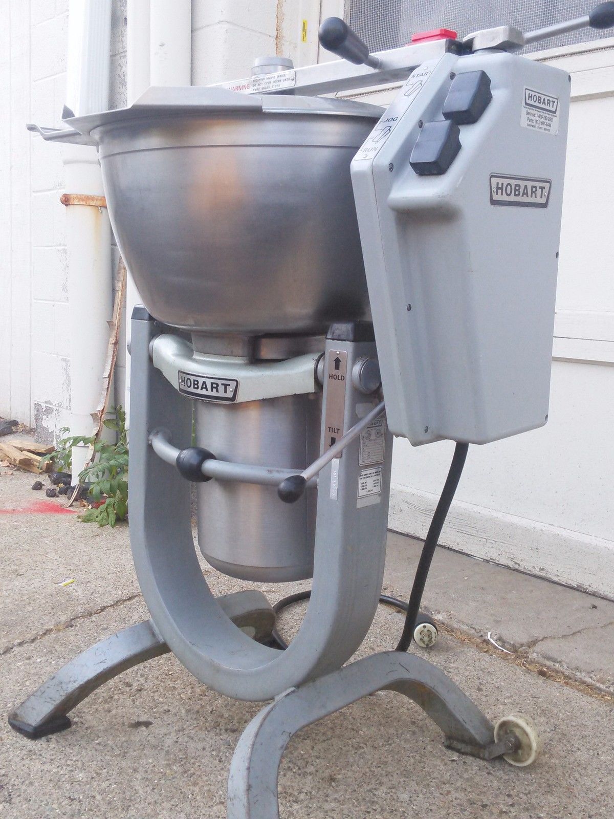 HOBART HCM 450 VERTICAL CUTTER MIXER 45QT DOUGH CHOPPER on WHEELS Updated Model